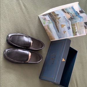 Men’s Sperry Gold Kennebunk Black Driving Shoes